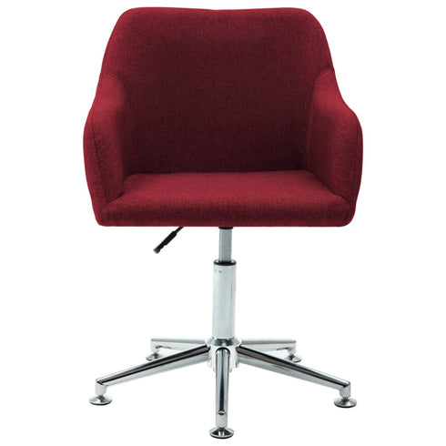 Swen Studio -  Swivel Dining Chairs 6 pcs Wine Red Fabric (UK/IE/FI/NO only) (6x331506)
